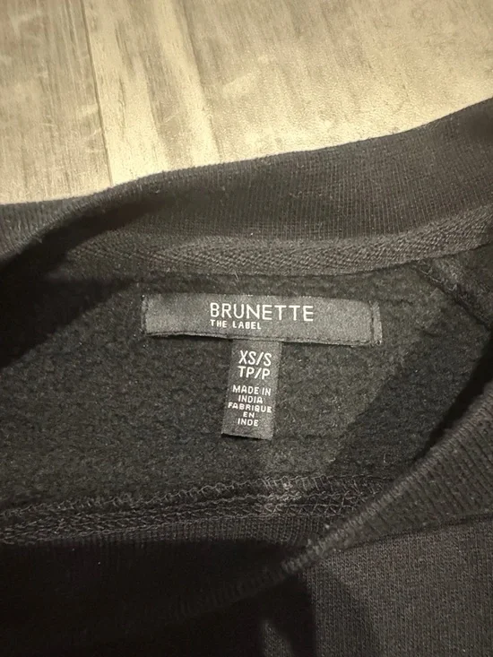 Brunette The Label Black Crewneck "Babes Who Brunch" Sweatshirt - Picture 2 of 2